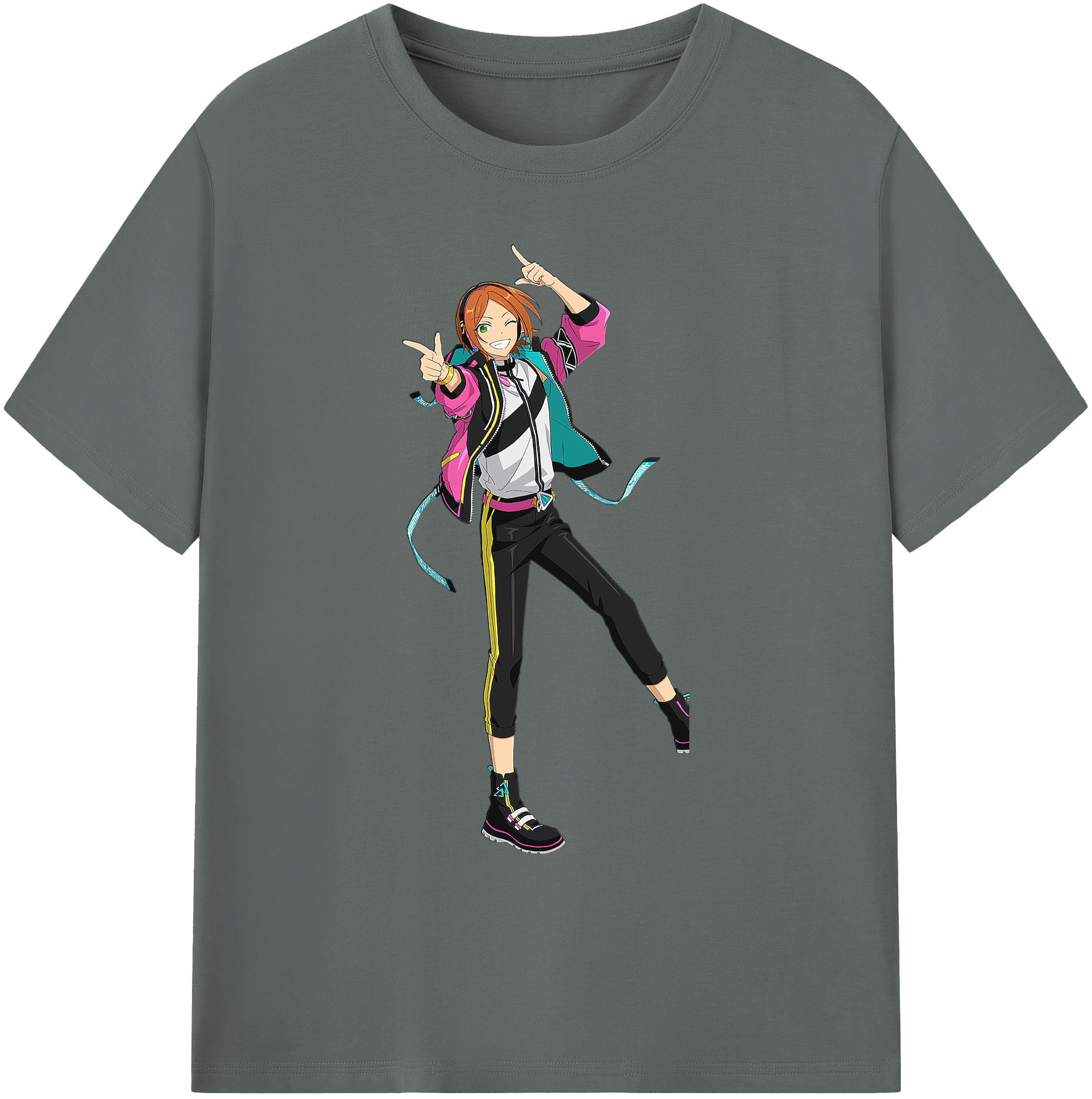 （画像用） あんさんぶるスターズ! Ensemble Stars 綿100％ メンズ半袖Tシャツ｜肌触りやわらか＆通気性